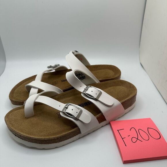 CUSHIONAIRE Women's Cork Footbed Sandal With +Comfort 7 WHITE - Picture 3 of 7